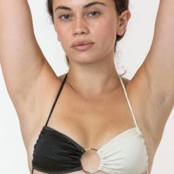 Los Angeles Apparel RNT501 - The Ophelia 2-Tone Ring Bikini Top