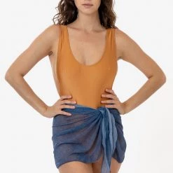 Los Angeles Apparel RNS781P - Printed Micro Mesh Sarong