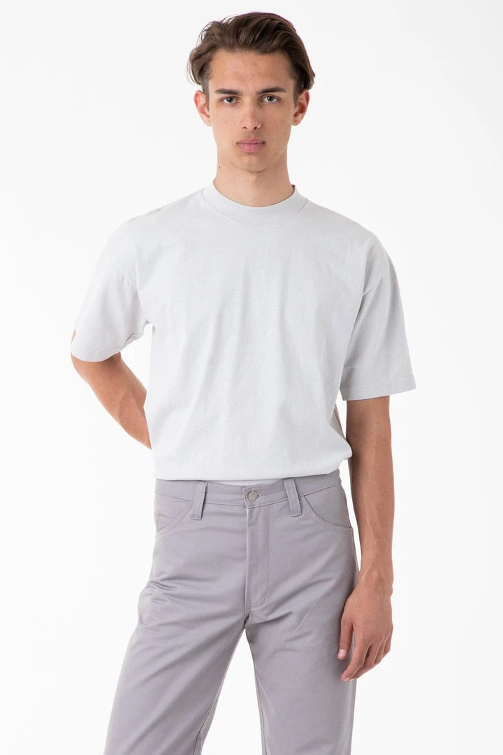 Los Angeles Apparel Men's 1405GD - Short Sleeve Garment Dye Mockneck T-Shirt 9 Los Angeles Apparel Men's 1405GD - Short Sleeve Garment Dye Mockneck T-Shirt