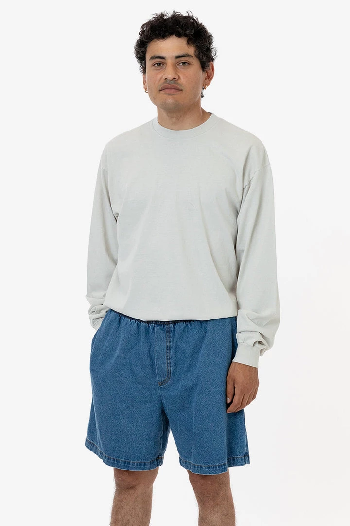 Los Angeles Apparel RDN466 - Baggy Denim Shorts 7 Los Angeles Apparel RDN466 - Baggy Denim Shorts