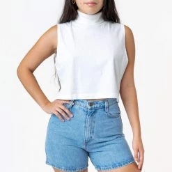 Los Angeles Apparel Women's RDNW06 - Denim Mid-Length Short