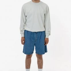 Los Angeles Apparel RDN466 - Baggy Denim Shorts 15 Los Angeles Apparel RDN466 - Baggy Denim Shorts