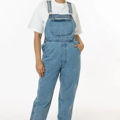 Los Angeles Apparel Women's RDNU07 Mix - Unisex 14 Oz. Denim Overall