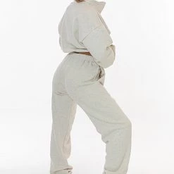 Los Angeles Apparel CF394 - Cotton Fleece High Waist Sweatpants