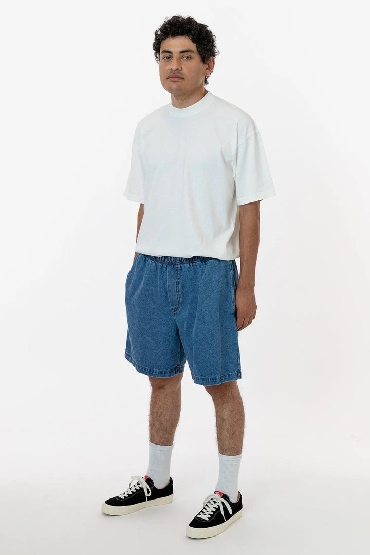 Los Angeles Apparel RDN466 - Baggy Denim Shorts 4 Los Angeles Apparel RDN466 - Baggy Denim Shorts