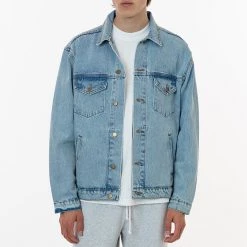 Los Angeles Apparel RDNM04 Mix - Denim Jacket Men's 19 Los Angeles Apparel RDNM04 Mix - Denim Jacket Men's