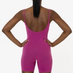 Los Angeles Apparel 83022GD - Garment Dye Spaghetti Scoopback Biketard Women's