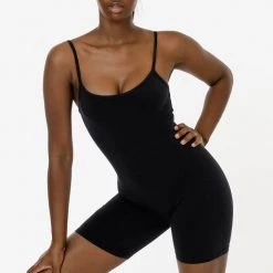 Los Angeles Apparel 83022GD - Garment Dye Spaghetti Scoopback Biketard Women's