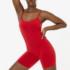 Los Angeles Apparel 83022GD - Garment Dye Spaghetti Scoopback Biketard Women's