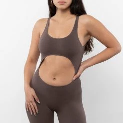 Los Angeles Apparel Women's 8303GD - Garment Dye Cutout Biketard