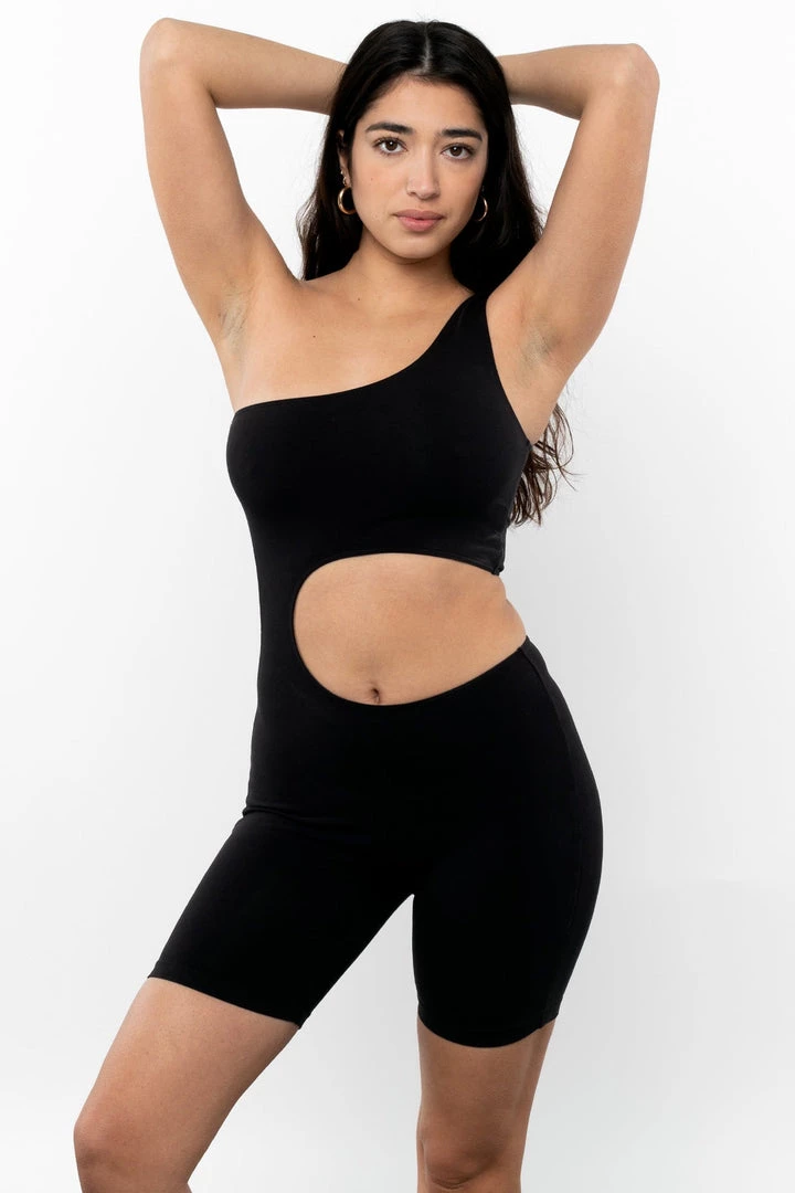 Los Angeles Apparel 83047GD - Garment Dye Asymmetrical Biketard 3 Los Angeles Apparel 83047GD - Garment Dye Asymmetrical Biketard