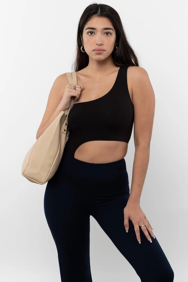 Los Angeles Apparel 83047GD - Garment Dye Asymmetrical Biketard 4 Los Angeles Apparel 83047GD - Garment Dye Asymmetrical Biketard