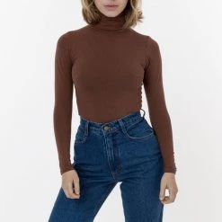 Los Angeles Apparel 8306 - Cotton Spandex Turtleneck 22 Los Angeles Apparel 8306 - Cotton Spandex Turtleneck