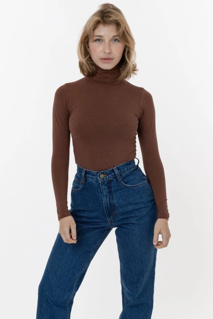 Los Angeles Apparel 8306 - Cotton Spandex Turtleneck 8 Los Angeles Apparel 8306 - Cotton Spandex Turtleneck