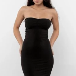 Los Angeles Apparel 8333GD - Ruched Front Tube Dress Women's