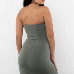 Los Angeles Apparel 8333GD - Ruched Front Tube Dress Women's