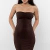 Los Angeles Apparel 8333GD - Ruched Front Tube Dress Women's