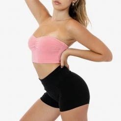 Los Angeles Apparel 8337GD - Garment Dye Ruched Front Tube Top Women's
