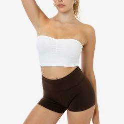 Los Angeles Apparel 8337GD - Garment Dye Ruched Front Tube Top Women's