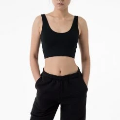 Los Angeles Apparel Women's 8383 - Cotton Spandex Tank Crop Top