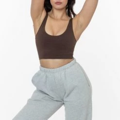 Los Angeles Apparel 8383GD - Garment Dye Cotton Spandex Crop Tank