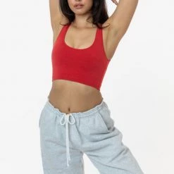 Los Angeles Apparel 8383GD - Garment Dye Cotton Spandex Crop Tank