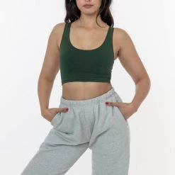 Los Angeles Apparel 8383GD - Garment Dye Cotton Spandex Crop Tank