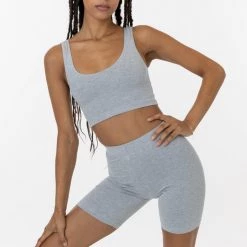 Los Angeles Apparel Women's 8383 - Cotton Spandex Tank Crop Top