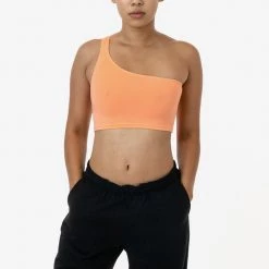 Los Angeles Apparel Women's 8389GD - Garment Dye One Shoulder Crop Top