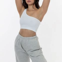Los Angeles Apparel Women's 8389GD - Garment Dye One Shoulder Crop Top