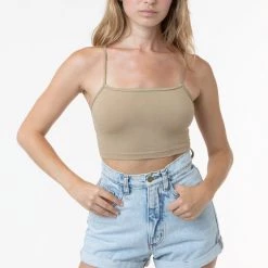 Los Angeles Apparel 8396 - Spaghetti Crop Top