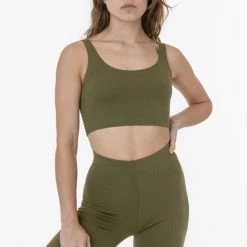 Los Angeles Apparel Women's 8383 - Cotton Spandex Tank Crop Top