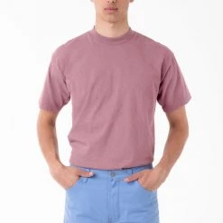 Los Angeles Apparel Men's 1405GD - Short Sleeve Garment Dye Mockneck T-Shirt 16 Los Angeles Apparel Men's 1405GD - Short Sleeve Garment Dye Mockneck T-Shirt