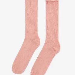 Los Angeles Apparel RIBCSOCK - Flat Knit Rib Crew Sock Women's