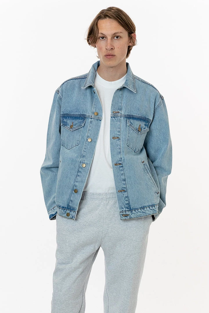 Los Angeles Apparel RDNM04 Mix - Denim Jacket Men's 10 Los Angeles Apparel RDNM04 Mix - Denim Jacket Men's