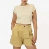 Los Angeles Apparel RCT372 - Cotton Twill Pleated Short