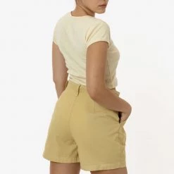 Los Angeles Apparel RCT372 - Cotton Twill Pleated Short