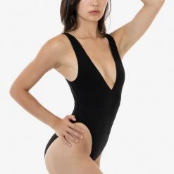Los Angeles Apparel Women's B362GD - Sleeveless Wrap Front Bodysuit