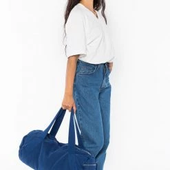 Los Angeles Apparel Women's BD04 - Bull Denim Diagonal Strap Gym Bag 26 Los Angeles Apparel Women's BD04 - Bull Denim Diagonal Strap Gym Bag