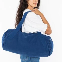 Los Angeles Apparel Women's BD04 - Bull Denim Diagonal Strap Gym Bag 24 Los Angeles Apparel Women's BD04 - Bull Denim Diagonal Strap Gym Bag