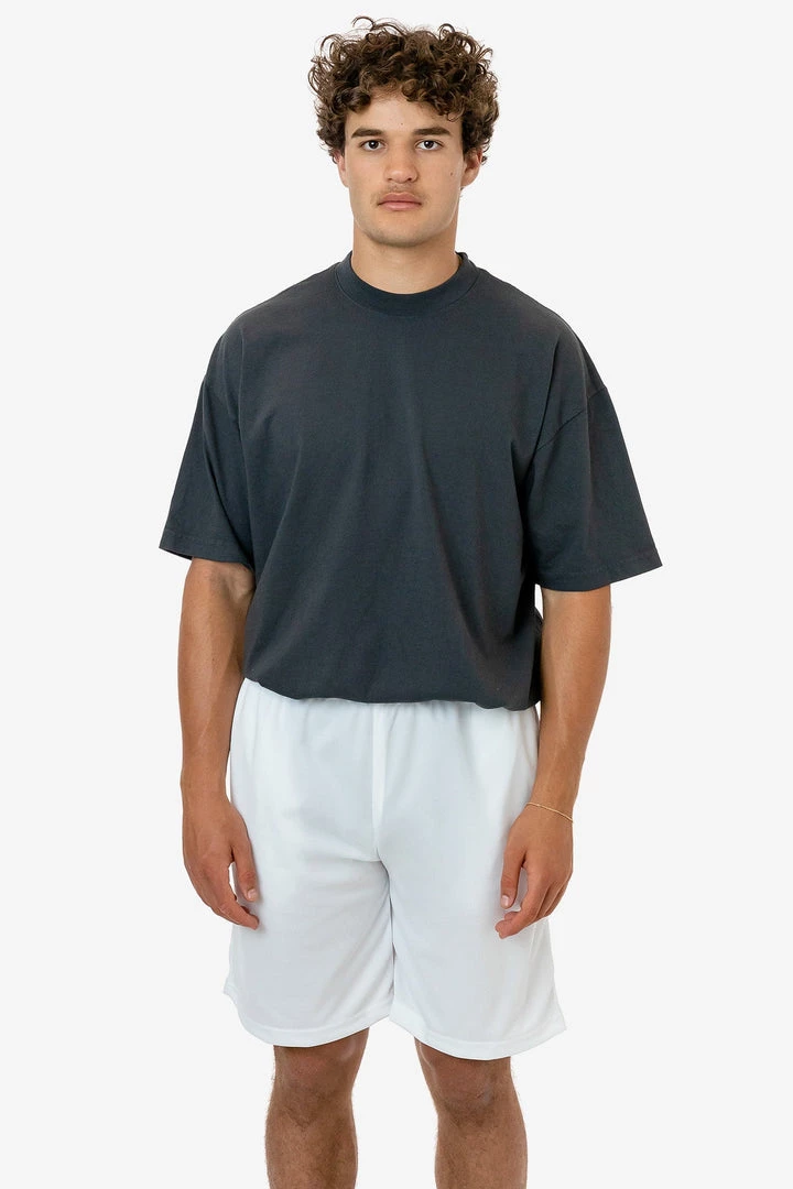 Los Angeles Apparel Men's BE443 - Birds Eye Mesh Long Short 6 Los Angeles Apparel Men's BE443 - Birds Eye Mesh Long Short