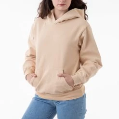 Los Angeles Apparel HF09GD Unisex - Garment Dye 14oz. Heavy Fleece Hooded Pullover Sweatshirt Women's