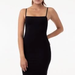 Los Angeles Apparel 83401 - Spaghetti Mid-Length Dress Women's