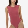 Los Angeles Apparel RFK216 - Viscose Nylon Crewneck Bodysuit Women's