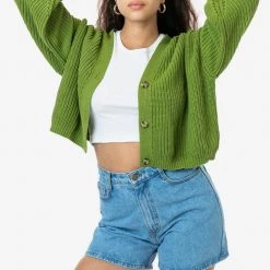 Los Angeles Apparel FM35GD - Fisherman Cropped Cardigan
