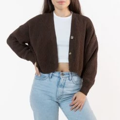 Los Angeles Apparel FM35GD - Fisherman Cropped Cardigan