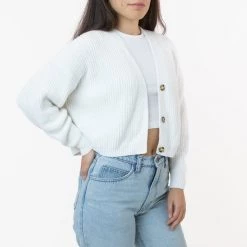 Los Angeles Apparel FM35GD - Fisherman Cropped Cardigan