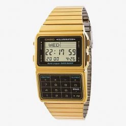 Los Angeles Apparel WCH611G - Men's Gold Tone Casio Calculator Watch