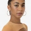 Los Angeles Apparel EARHOOP02 - Timeless Large Hoop Earrings