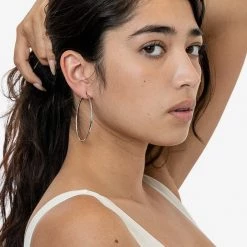 Los Angeles Apparel EARHOOP02 - Timeless Large Hoop Earrings 9 Los Angeles Apparel EARHOOP02 - Timeless Large Hoop Earrings